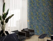 Azulejo de gres para pared de 60 x 120 cm, azul, con motivos vegetales, acabado mate, A4H924 Majorele