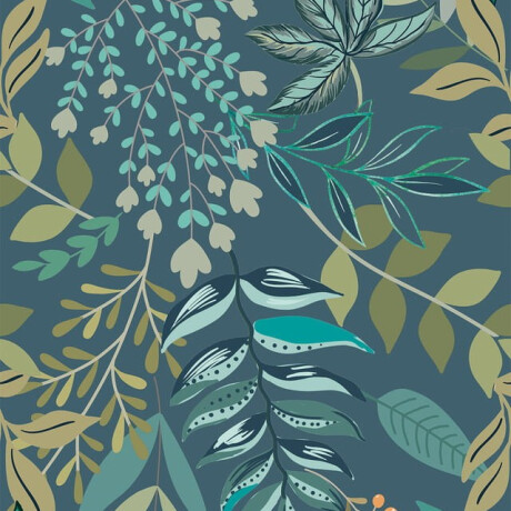 Azulejo de gres para pared de 60 x 120 cm, azul, con motivos vegetales, acabado mate, A4H924 Majorele #4
