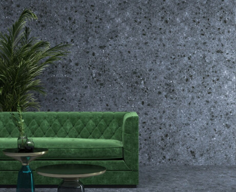 Gres esmaltado para suelo, 60 x 120, antracita mate, rectificado, A4H98, terrazo