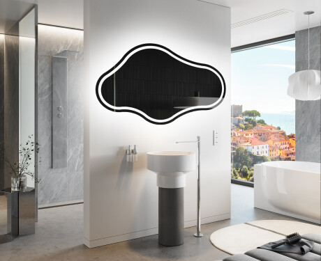 Espejo de baño LED de forma irregular C223 #9