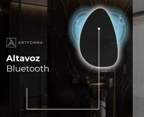 Espejo de baño LED de forma irregular D221 #5