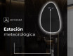 Espejo de baño LED de forma irregular D221 #6
