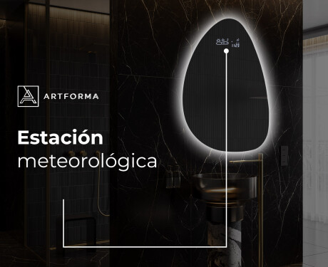 Espejo de baño LED de forma irregular D221 #6
