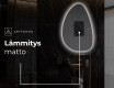 Espejo de baño LED de forma irregular D221 #8