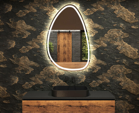 Espejo de baño LED de forma irregular B222