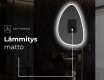 Espejo de baño LED de forma irregular B222 #8