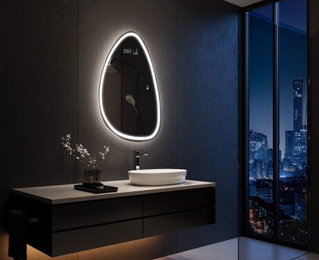 Espejo de baño LED de forma irregular B222 #9