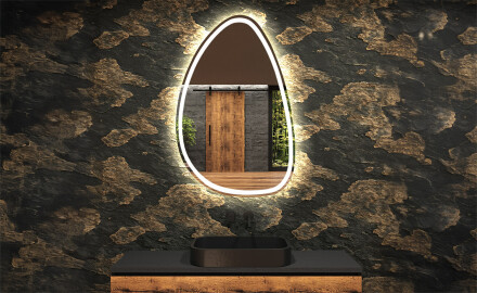 Espejo de baño LED de forma irregular B222