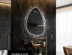 Espejo de baño LED de forma irregular B223