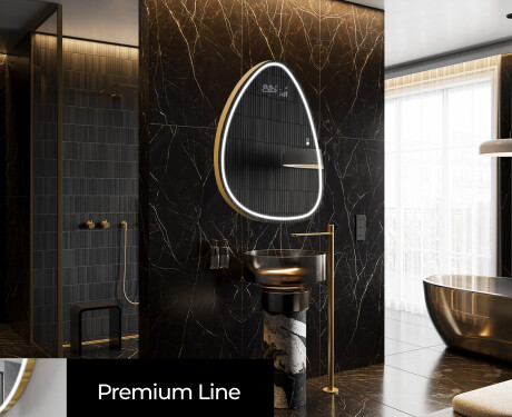 Espejo de baño LED de forma irregular B223 #4