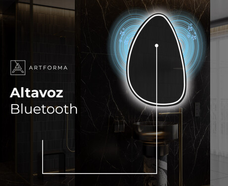 Espejo de baño LED de forma irregular B223 #5