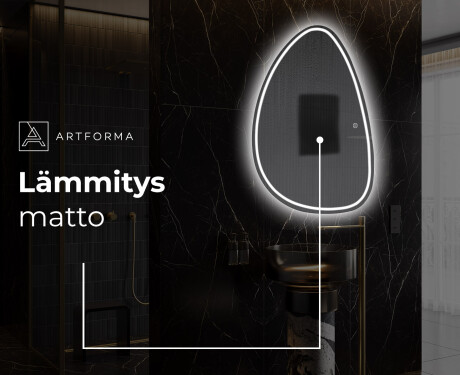 Espejo de baño LED de forma irregular B223 #8