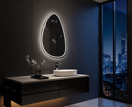 Espejo de baño LED de forma irregular B223 #9