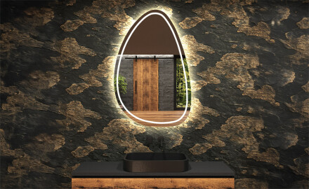 Espejo de baño LED de forma irregular B223