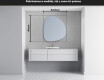 Espejo de baño LED de forma irregular EG221 #4