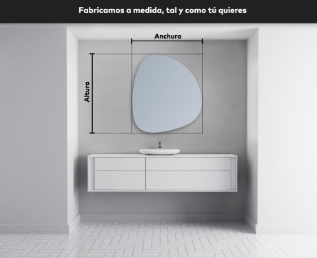 Espejo de baño LED de forma irregular EG221 #4