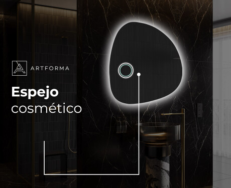 Espejo de baño LED de forma irregular EG221 #5
