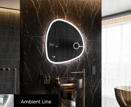 Espejo de baño LED de forma irregular EG222