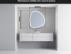 Espejo de baño LED de forma irregular EG222 #5