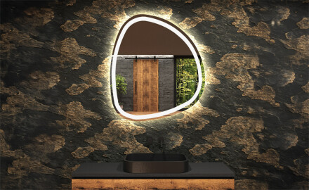 Espejo de baño LED de forma irregular EG222