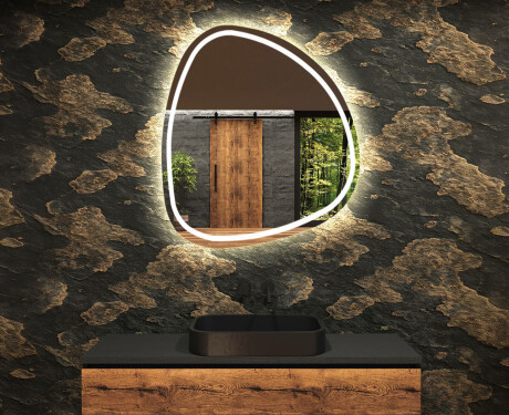 Espejo de baño LED de forma irregular EG223