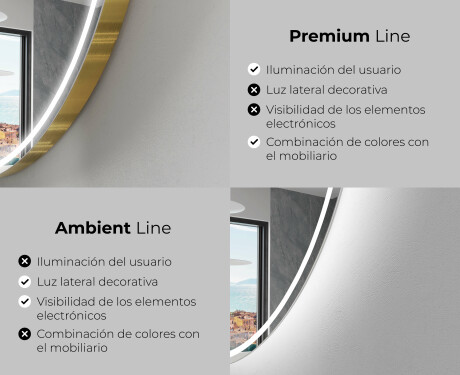 Espejo de baño LED de forma irregular EG223 #2