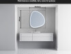Espejo de baño LED de forma irregular EG223 #5