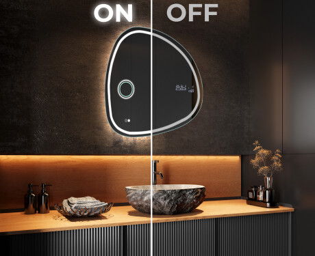 Espejo de baño LED de forma irregular EG223 #3
