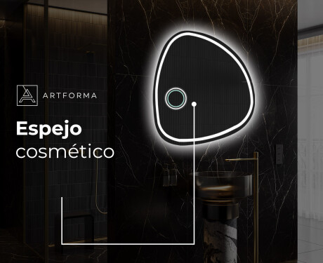 Espejo de baño LED de forma irregular EG223 #5