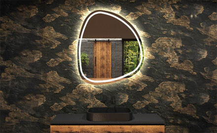 Espejo de baño LED de forma irregular EG223