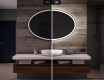 Espejo ovalado baño con luz L74 - Horizontal #5
