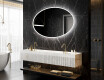 Espejo ovalado baño con luz L227