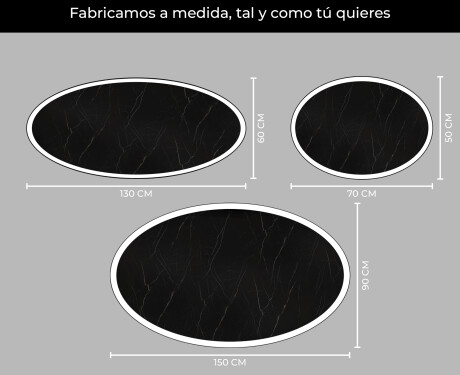 Espejo ovalado baño con luz L227 #4