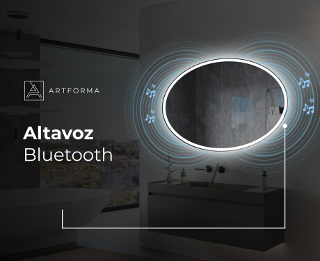 Espejo ovalado baño con luz L227 #6