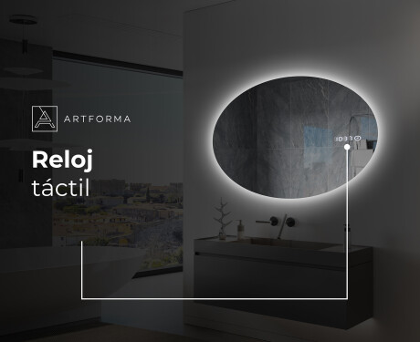 Espejo ovalado baño con luz L227 #8