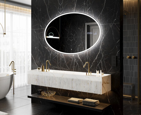 Espejo ovalado baño con luz L227 #10