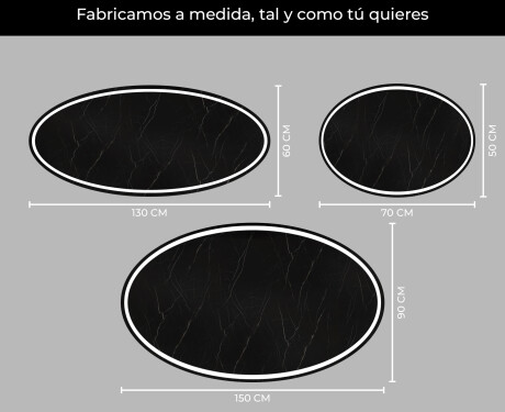 Espejo ovalado baño con luz L228 #4
