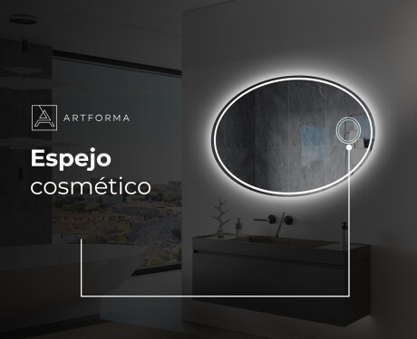 Espejo ovalado baño con luz L228 #5