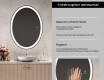 Espejo ovalado baño con luz L74 - Vertical #4