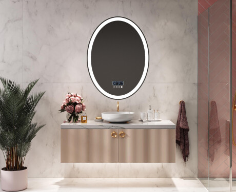 Espejo ovalado baño con luz L74 - Vertical #6