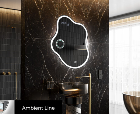 Espejo de baño LED de forma irregular EM222