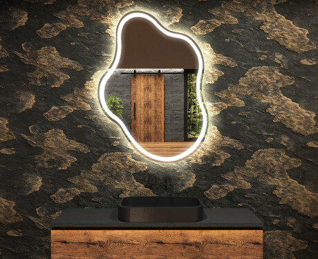 Espejo de baño LED de forma irregular EM222