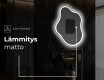 Espejo de baño LED de forma irregular EM222 #9
