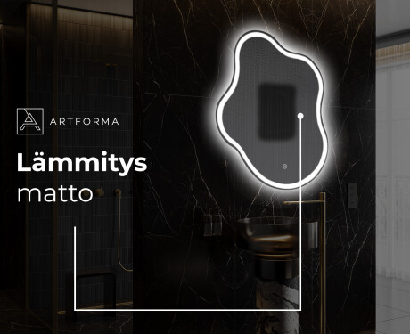 Espejo de baño LED de forma irregular EM222 #9