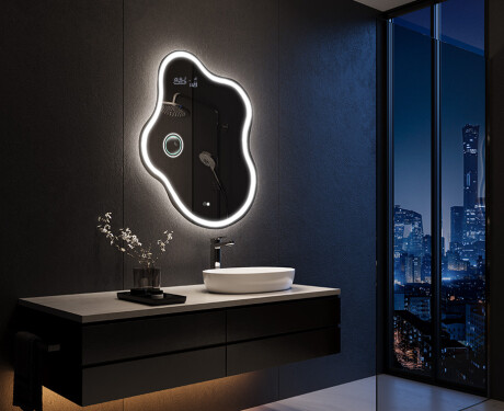 Espejo de baño LED de forma irregular EM222 #10
