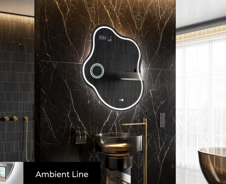 Espejo de baño LED de forma irregular EM223