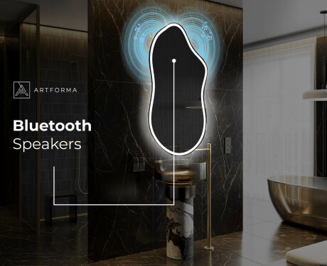 Espejo de baño LED de forma irregular F222 #6