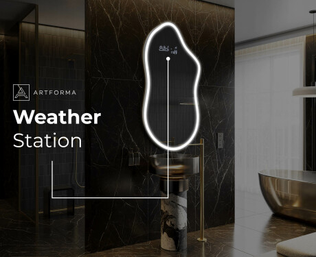 Espejo de baño LED de forma irregular F222 #7