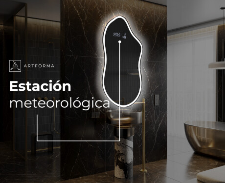Espejo de baño LED de forma irregular F222 #6
