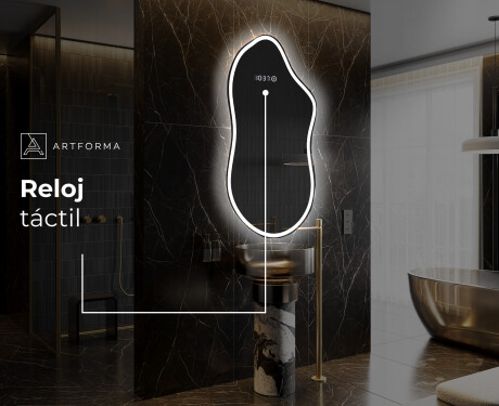 Espejo de baño LED de forma irregular F222 #7